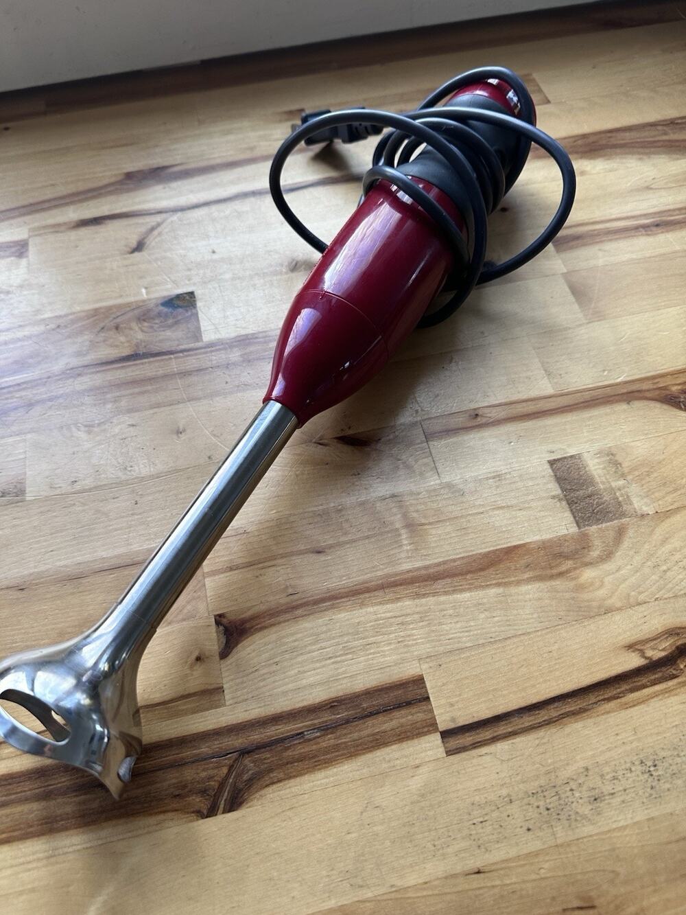KitchenAid KHBV53 Variable Speed Corded Hand Immersion Blender Red - Tested